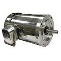 Worldwide Electric Worldwide Electric SS Washdown Duty Motor WSS13-18-56CRD, TEFC, Round-C, 3 PH, 1/3 HP, 1800 RPM WSS13-18-56CRD